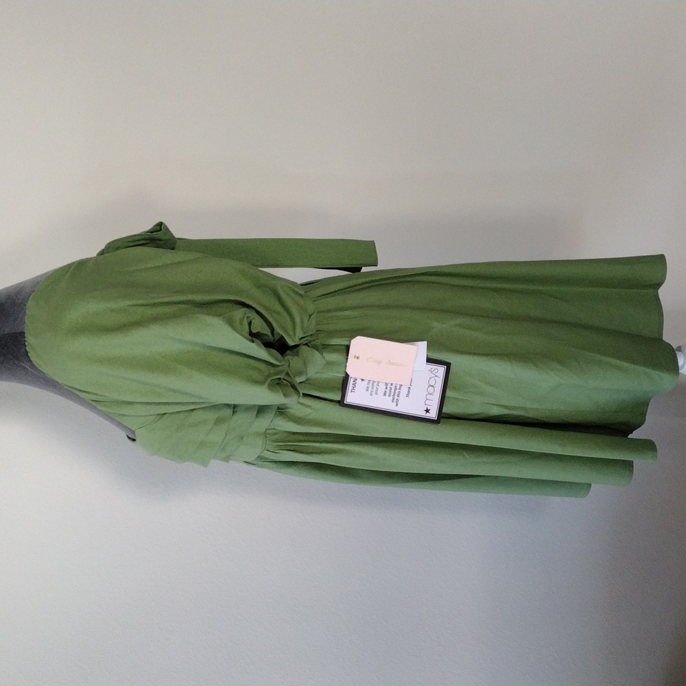 City Studios Juniors' Balloon-Sleeve Babydoll Dress. Size M - Picture 8 of 12